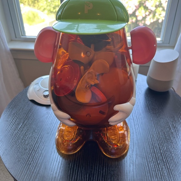 Hasbro Other - Vintage Mr. Potato Head Toy Storage Container with 35 pieces.